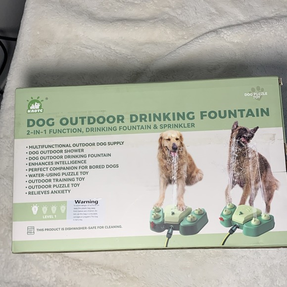 KADTC Other - Dog Sprinkler for Outdoor, Paw-Activated Large Dog Water Fountain